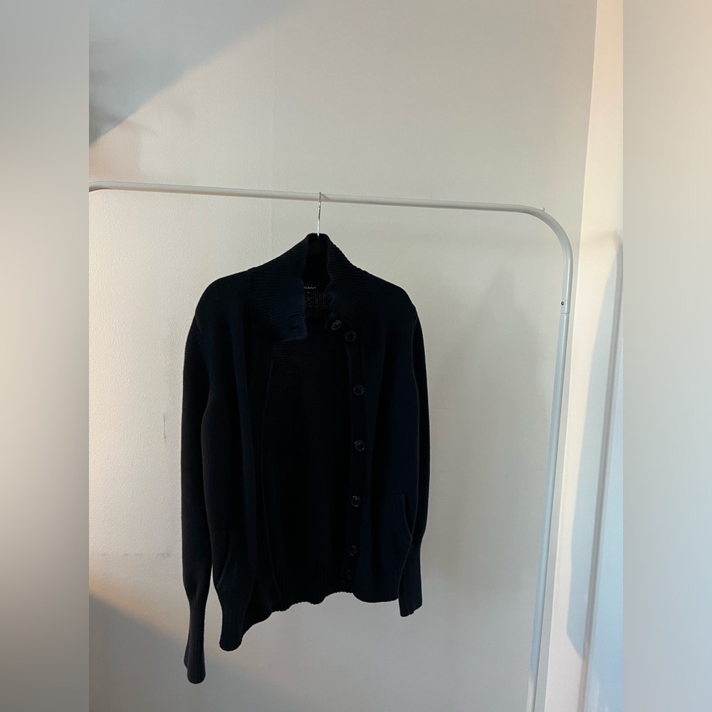 Gant Charcoal Knit Cardigan